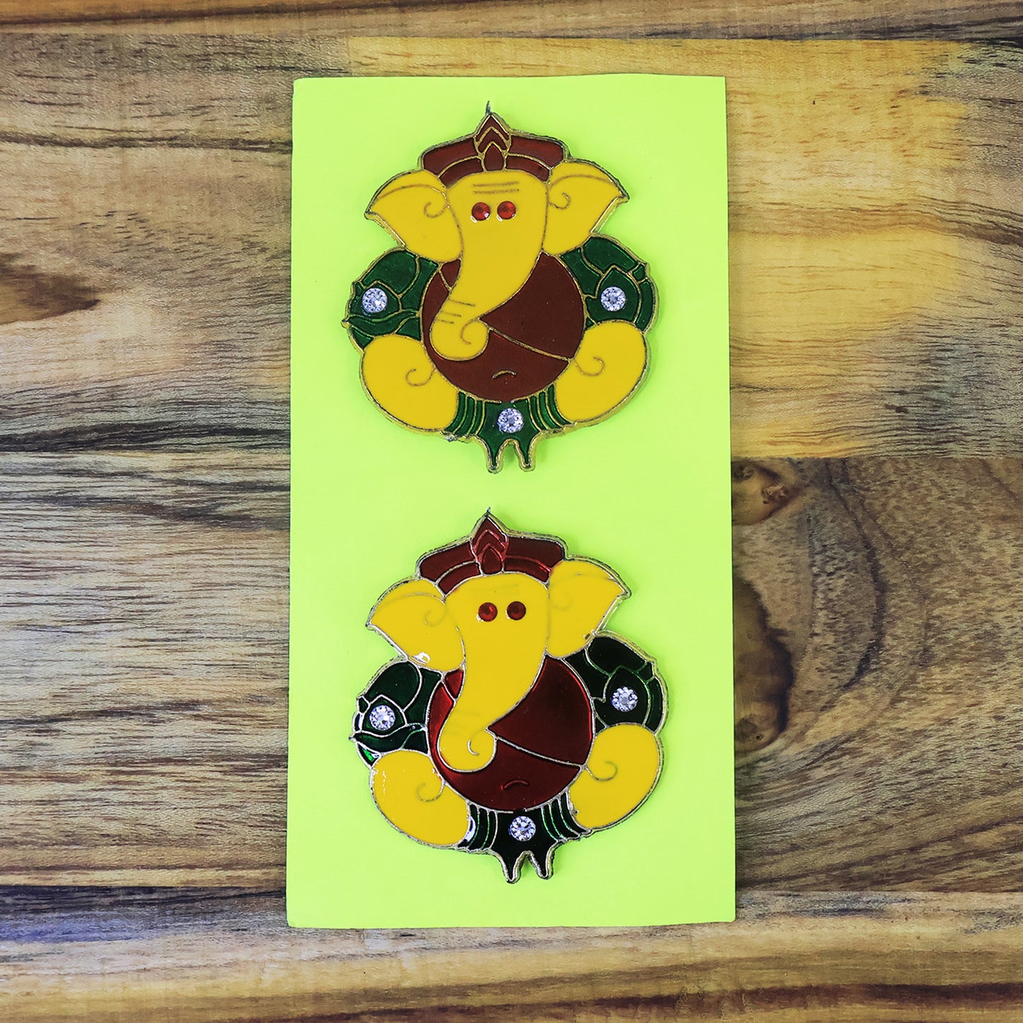 Decorative Lord Ganesha Wall Hanging Stickers (2 Pc)