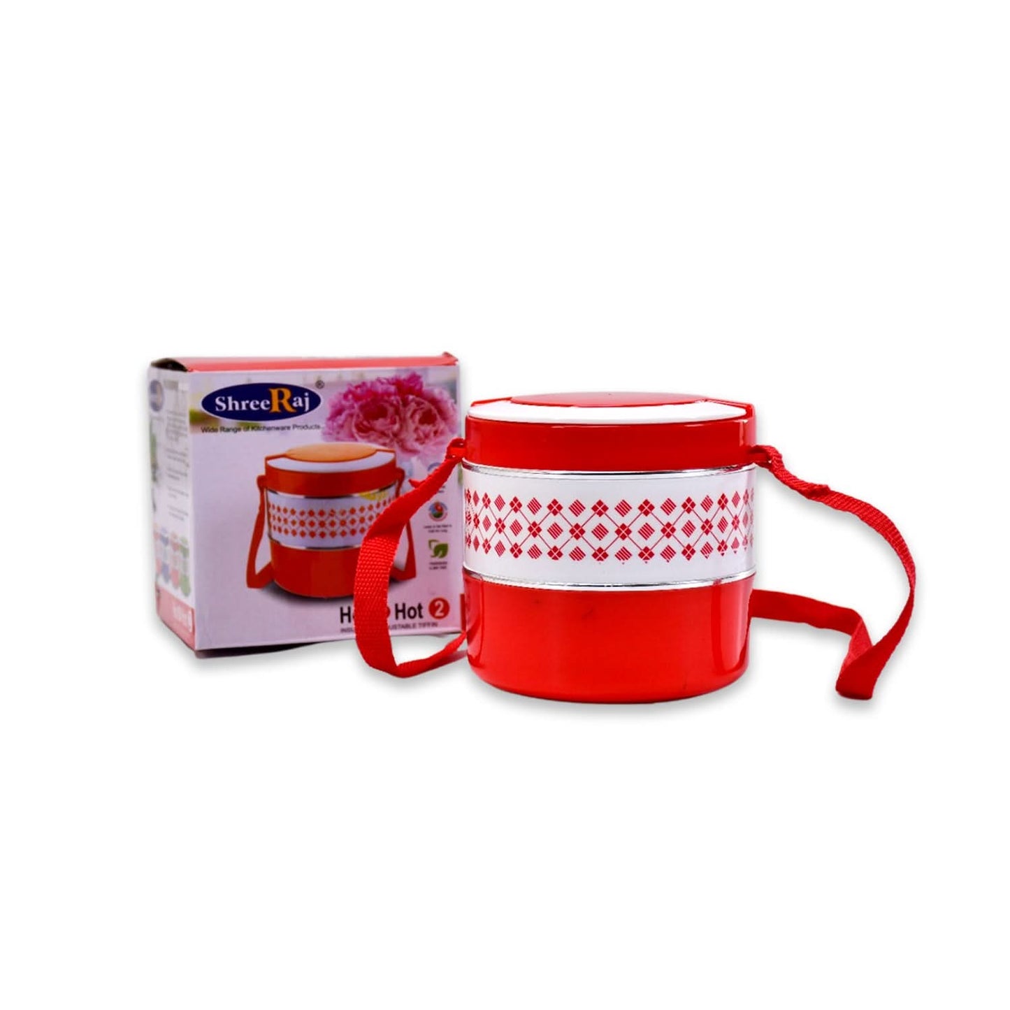 2layer Adjustable Insulated Tiffin Set Of 1 Blue 3 Containers Lunch Box