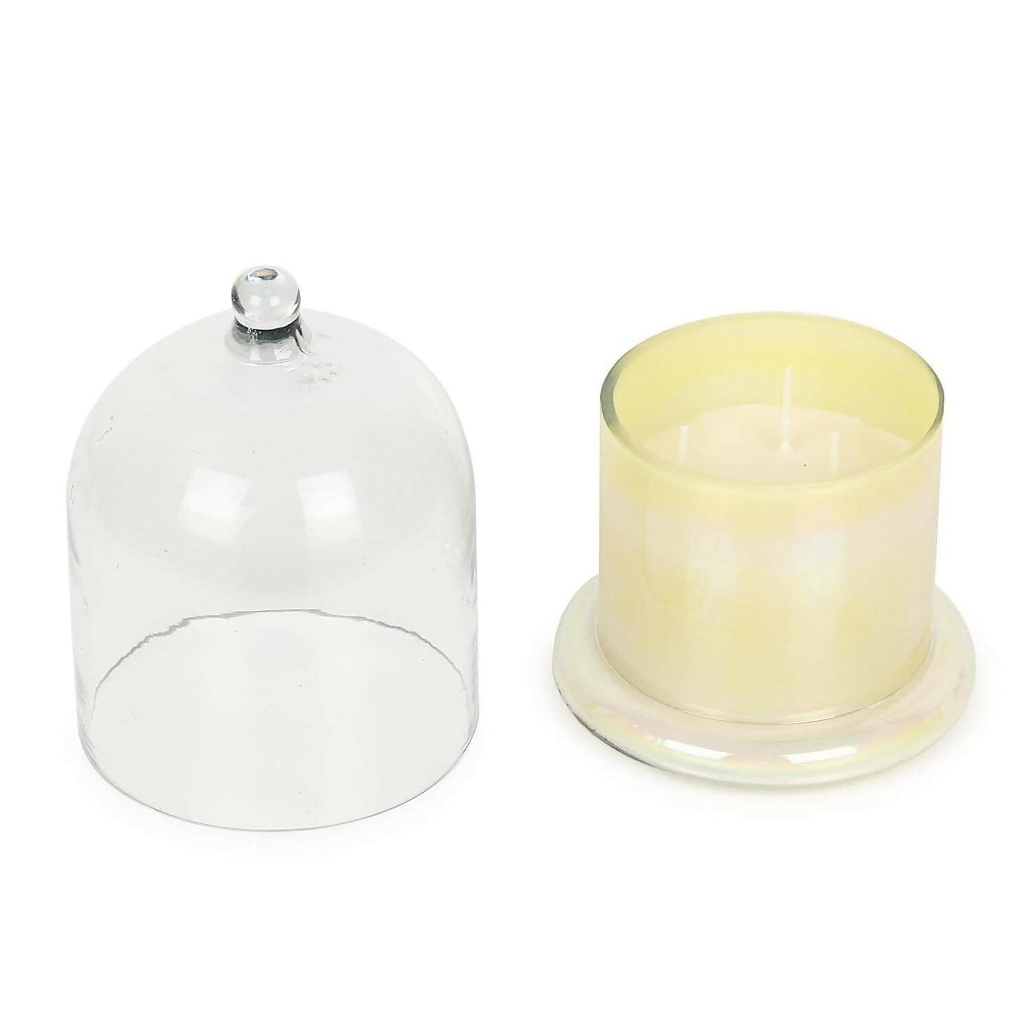 PROSPERRO LUMO by Parkash Candles Scented Cream Bell Jar Candle - HalfPe