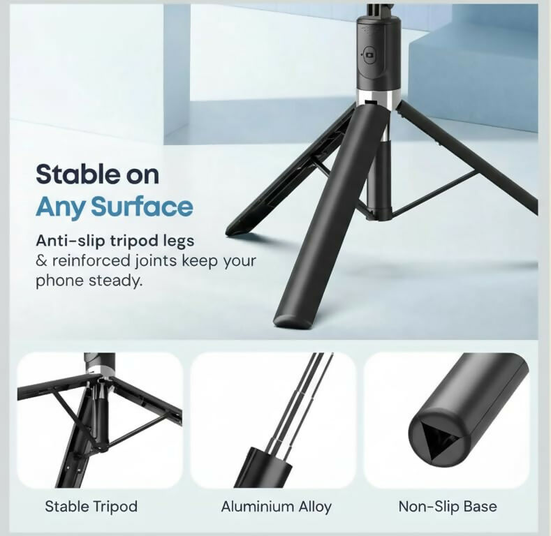 3-in-1 Bluetooth Selfie Stick with Tripod & LED Light Dreams Gadgets