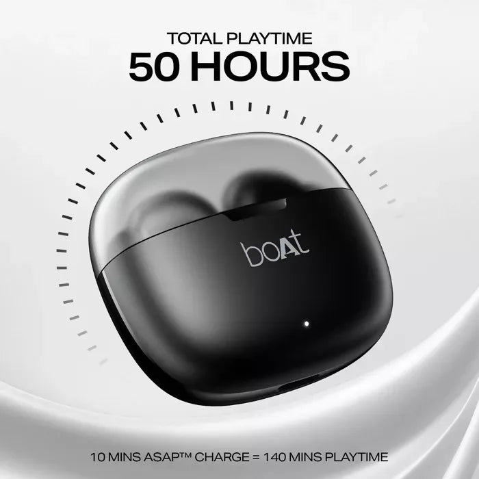 boAt Airdopes 212 , ASAP Charge Bluetooth (Noir Black, In the Ear)