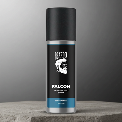 Beardo Falcon Perfume Deo 150ml Amber Fresh Musk Deodorant Body Spray HalfPe - FW -TPT