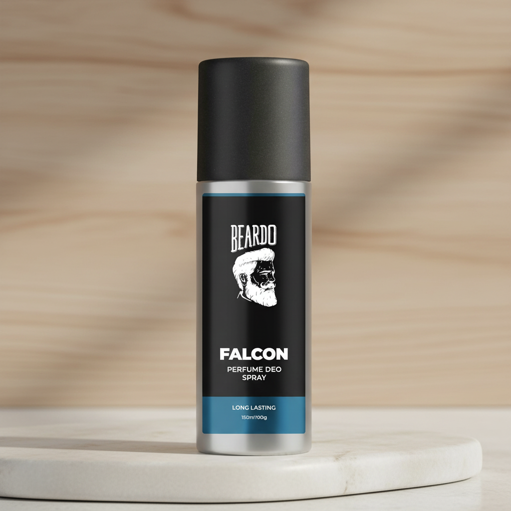 Beardo Falcon Perfume Deo 150ml Amber Fresh Musk Deodorant Body Spray HalfPe - FW -TPT