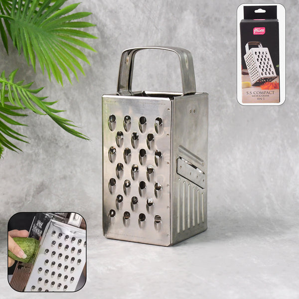 Supermom Premium 4-in-1 Stainless Steel Compact Grater And Slicer