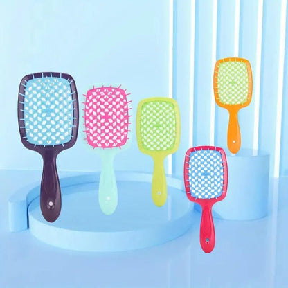 WK-23 Hairbrush for girls and Women (Green) - HalfPe