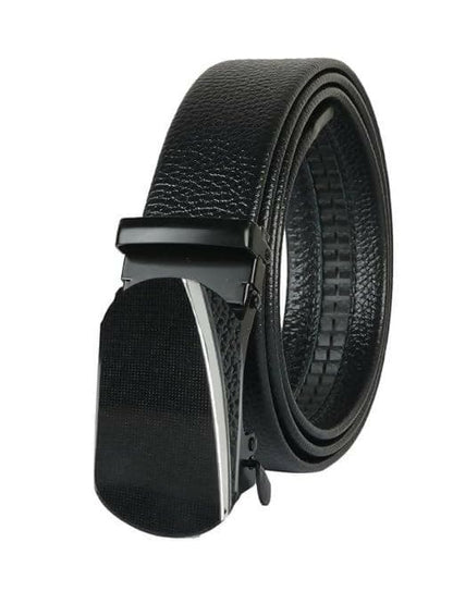 ZEVORA Men's Casual Leather Auto Lock Buckle Belt - HalfPe