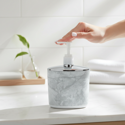 Liza Opal Liquid Soap Pump Dispenser for Bathroom & Kitchen – 420 ml (Multicolour) HalfPe - FW -TPT