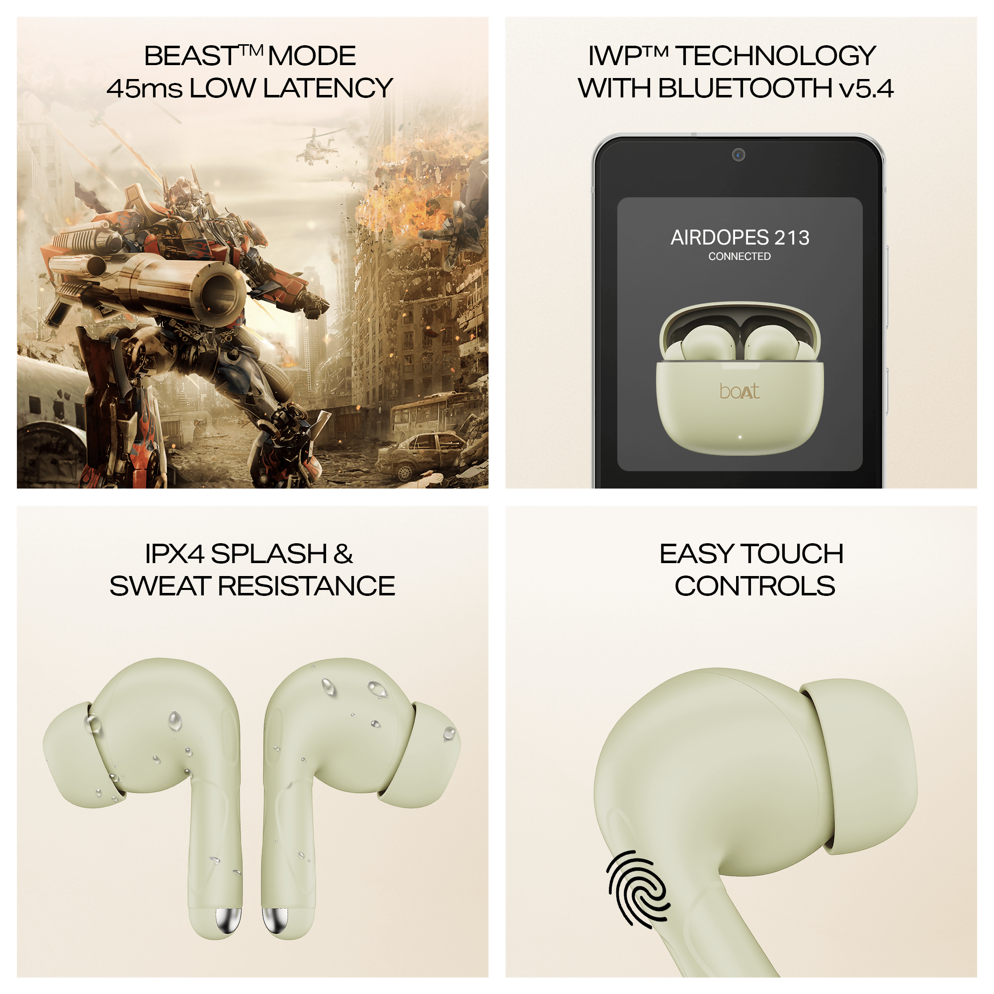 boAt Airdopes 213 True Wireless Stereo TWS Earbuds (multi-colour)