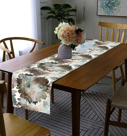 Lushomes table runner for 6 seater dining table, for Living Room (13 X72 Inches, Single piece) - HalfPe