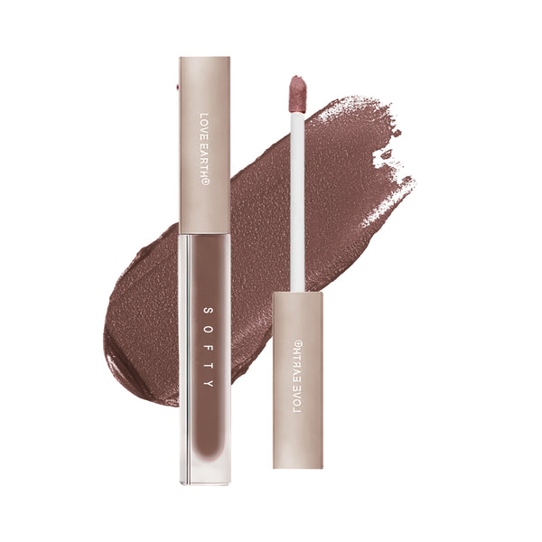 Love Earth Softy Tinty Lipstick - Mocha Melt | Vitamin E, Squalane & Peptides Infused Hydrating Lip Tint - 2ML