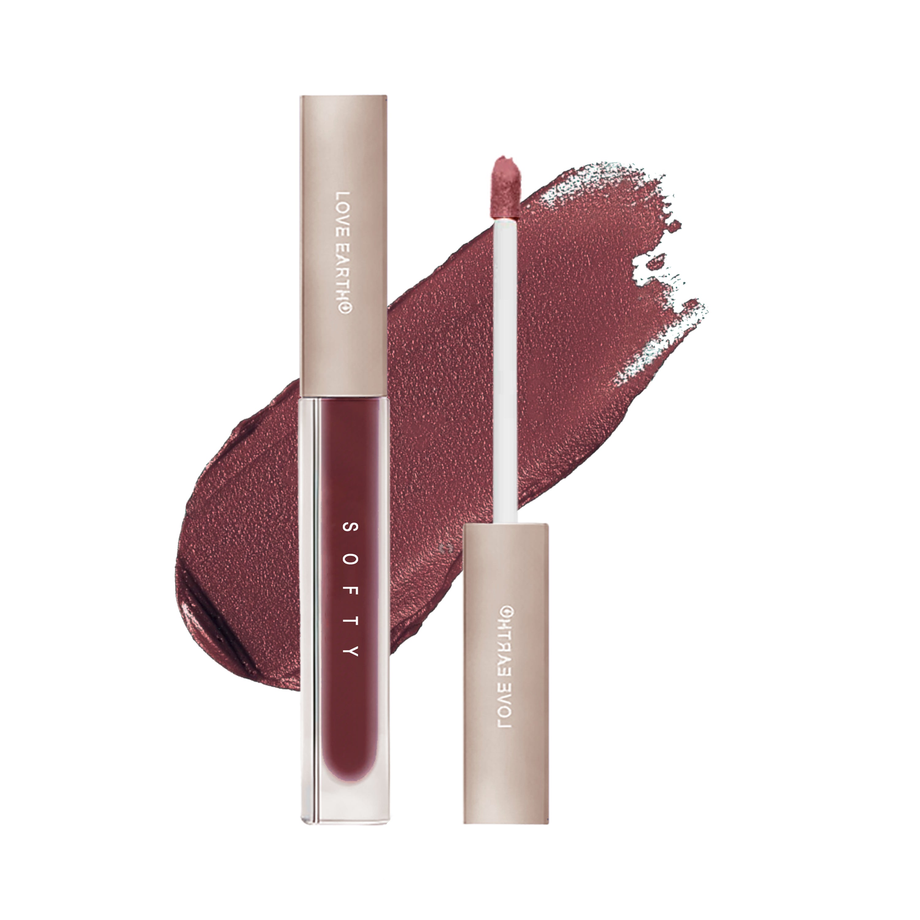 Love Earth Softy Tinty Lipstick - Almond Cream| Vitamin E, Squalane & Peptides Infused Hydrating Lip Tint - 2ML