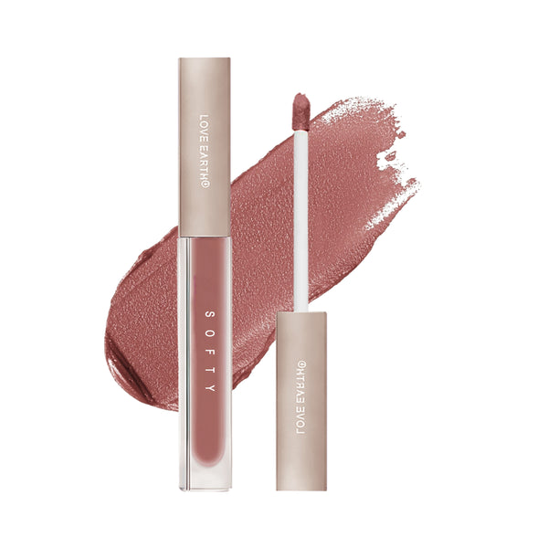 Love Earth Softy Tinty Lipstick - Cloud Drip| Vitamin E, Squalane & Peptides Infused Hydrating Lip Tint - 2ML