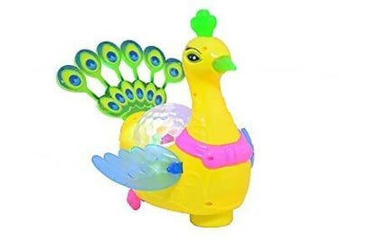 Peacock Toy for Babies: Dancing Music, Rotating 360 Degrees, and Colorful Lights