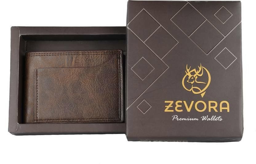 ZEVORA Men Casual, Evening/Party, Formal, Travel, Trendy Genuine Leather Wallet (3 Card Slots) - HalfPe