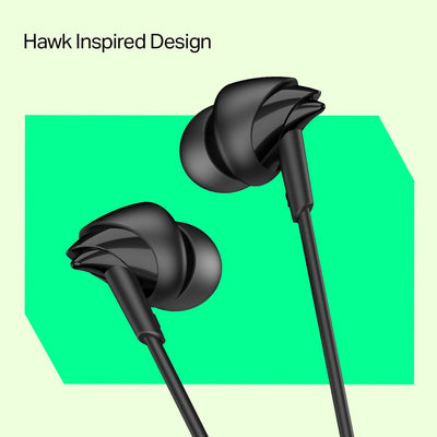 BOAT Bassheads 212L earphones ( Active Black)