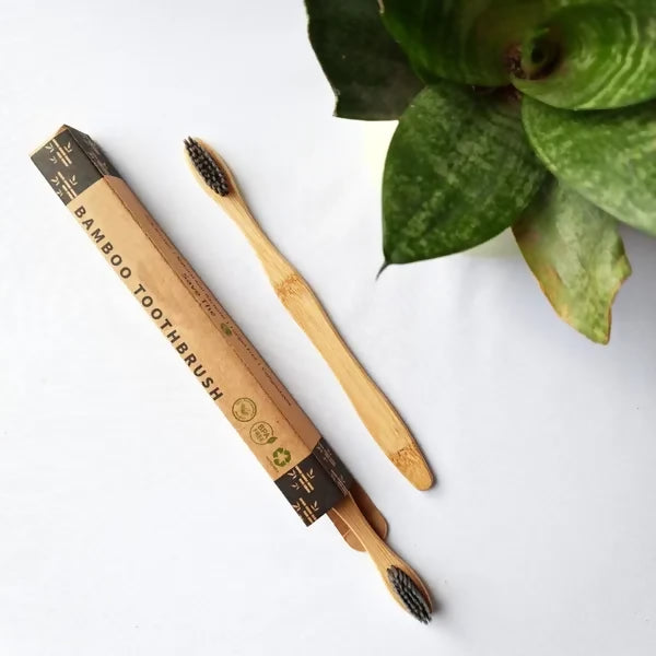 The Earth Trading Bamboo Toothbrush Charcoal