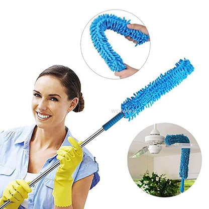 Adjustable Long-Handle Microfiber Duster – Effortless Cleaning for Ceilings & Appliances