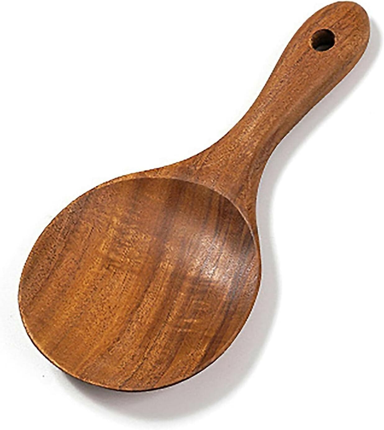 Wooden Rice Serving Spoon (Single Piece) - HalfPe