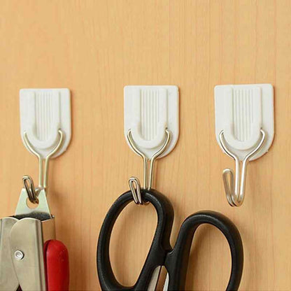 Adhesive Sticker Abs Plastic Hook Towel Hanger For Kitchenbathroom