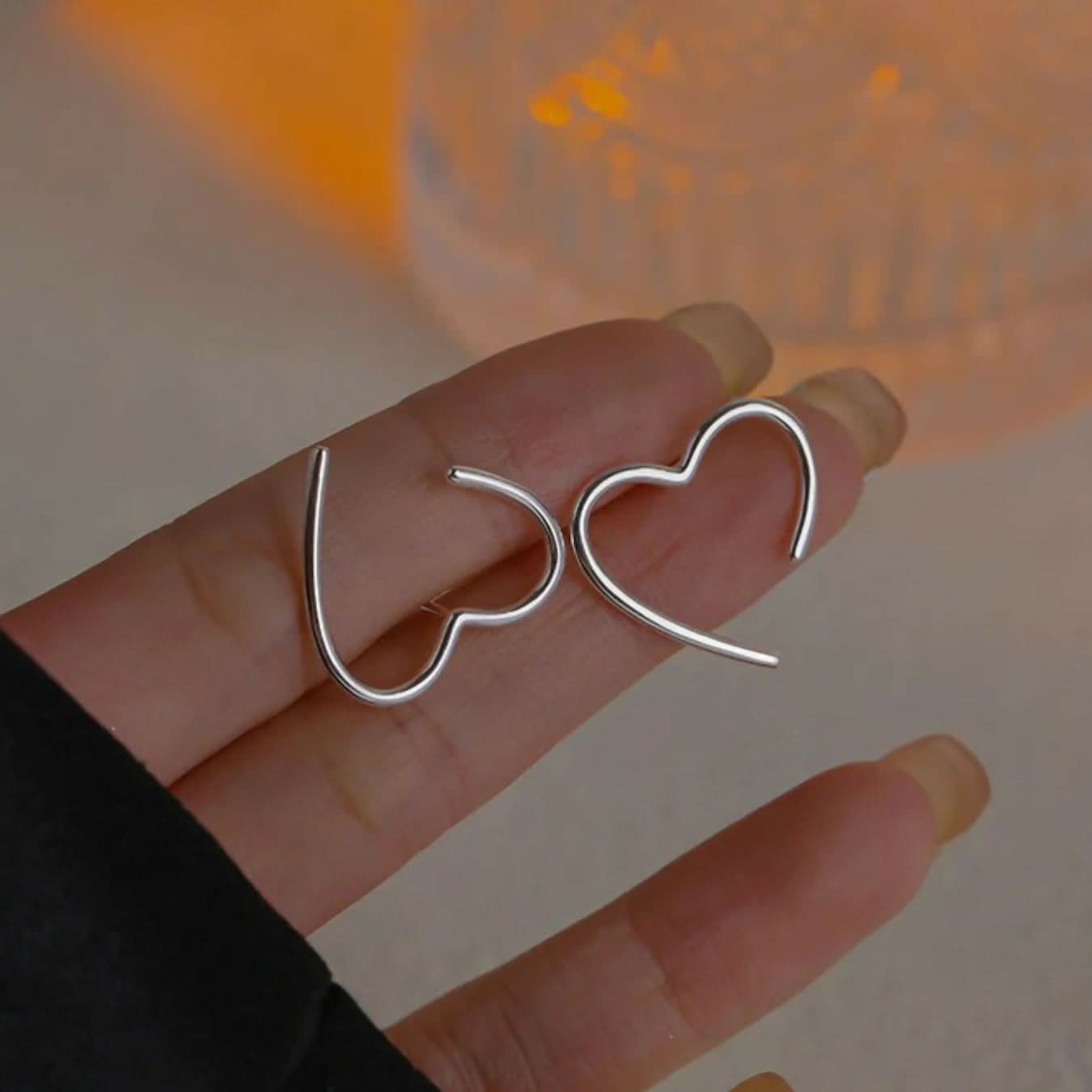 Romantic & Playful Earrings Set Heart and Butterfly Design pinapes