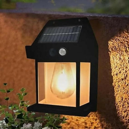 Eloxee Solar Wall Lights Outdoor Wireless Light Fixture Waterproof Exterior Lighting with Clear Panel (Medium 1,Multi-Colour) - HalfPe