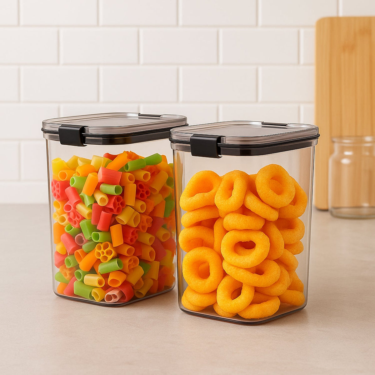 1200 Ml Airtight Lock  Lock Food Storage Container Set  2 Piece HP DD