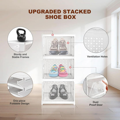 3-Layer Stackable Foldable Storage Organizer Cart – Multifunctional Utility Rack