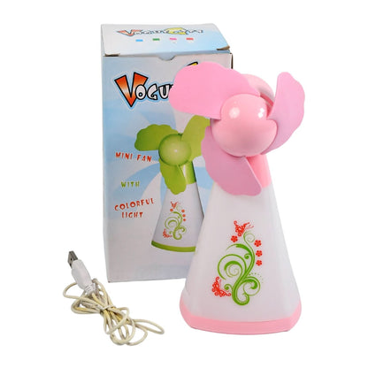 Mini USB Desk Portable Fan for Office & Home (Battery Not Included)