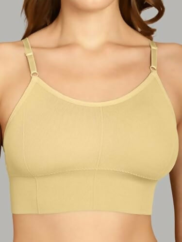 DaintyCLIQ "Easy Peasy" Women’s Sports Bra with Soft Molded Cups & Adjustable Straps (Pack of 1) DaintyCLiQ