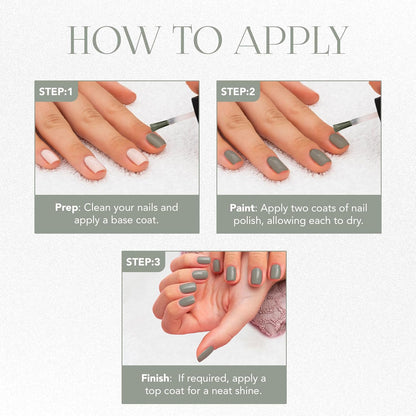 Og Beauty Pearl Grey Gel Intense Nail Polish Rich Pigmented Long-Lasting Gel Finish Nail Paint (1 Pc  10 Ml)