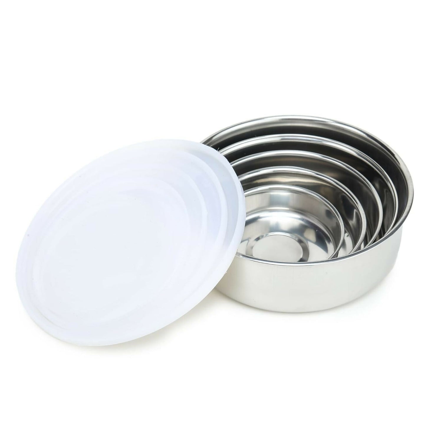 Set Of 5 Pcs Stainless Steel Air Tight Lid Bowl, 950 Milliliter - 950 Ml4