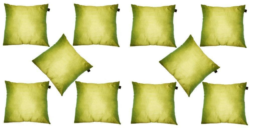 Lushomes Festive Dupion Silk Cushion Covers (Pack of 5 - Multicolour) - HalfPe