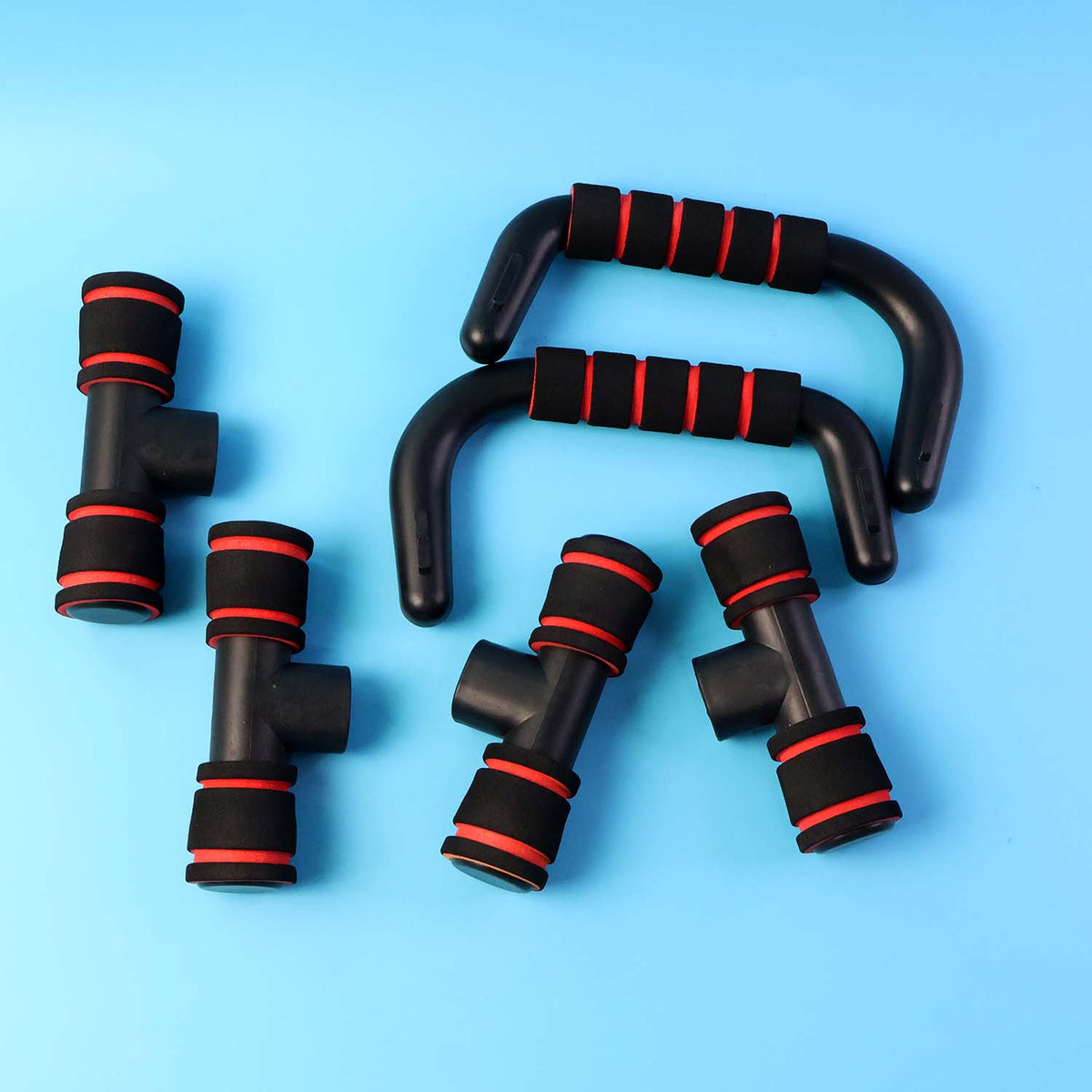 Heavy-duty Push-up Bars Stand For Home Workout  Non-Slip Handles & Sturdy Base for Chest, Arm, Shoulder & Core Training (Set of 2 Pcs)