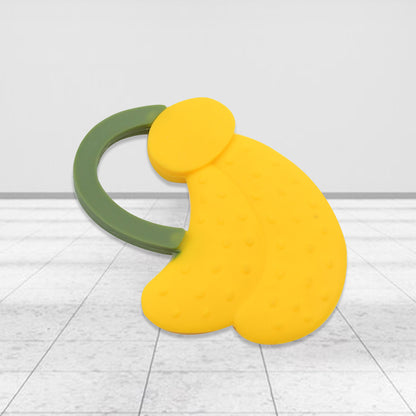 Baby Silicone Fruit Teether with  100% Food Grade, Non-Toxic – Grapes/Banana/Watermelon (1 Pc)