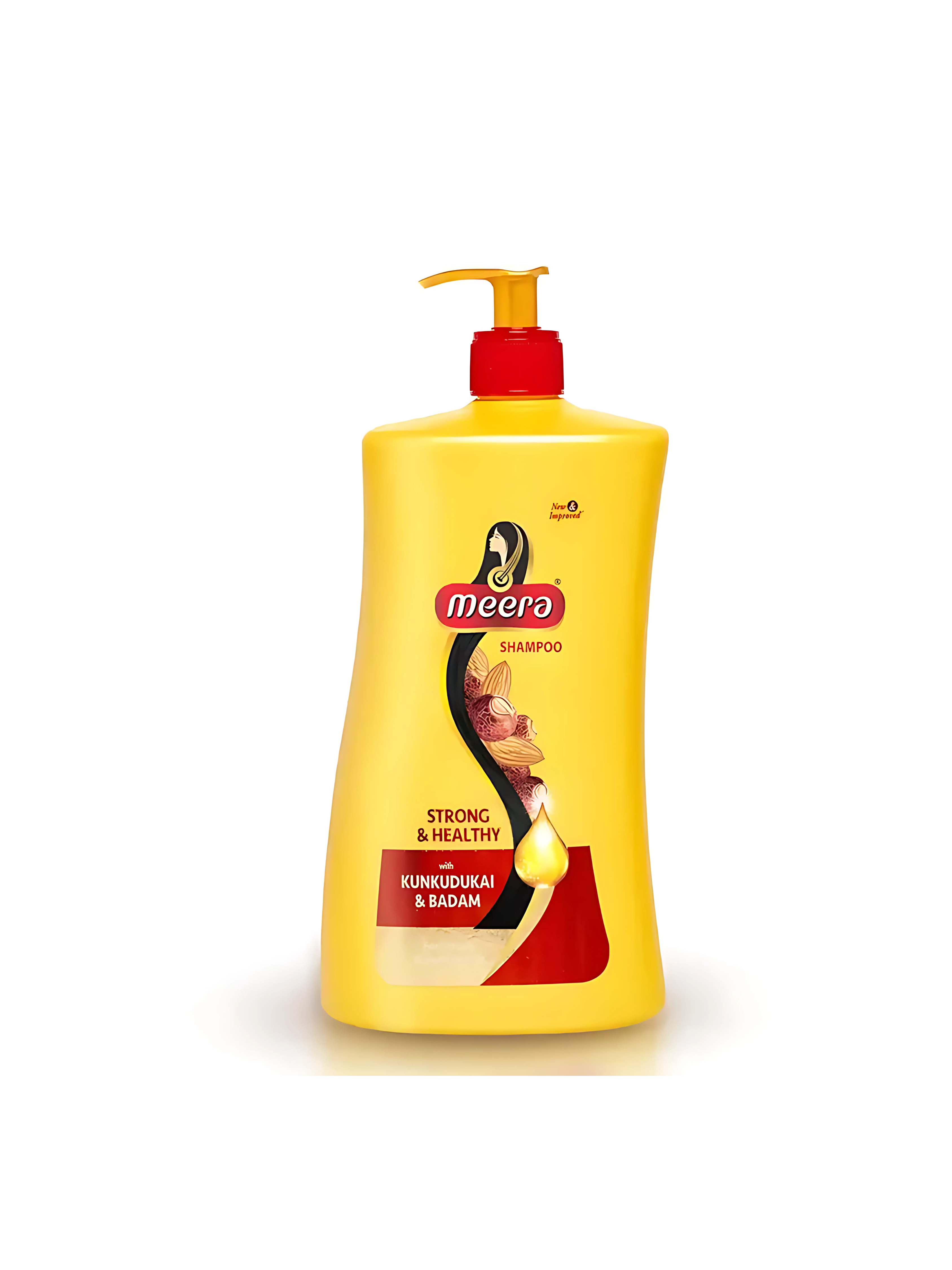 Meera Strong & Healthy Shampoo with Kunkudukai & Badam – 1 L