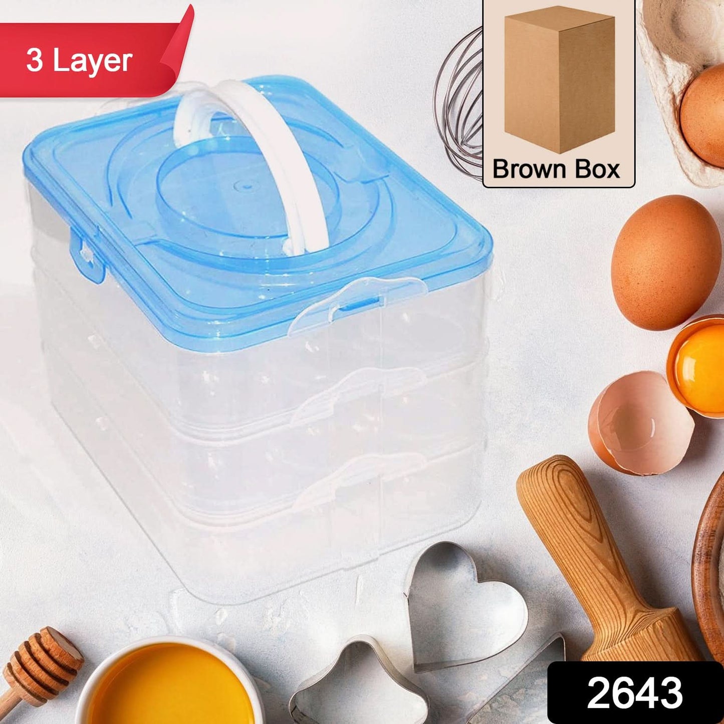 36-Grid Egg Box – Durable Plastic Egg Storage Container for Safe Organization