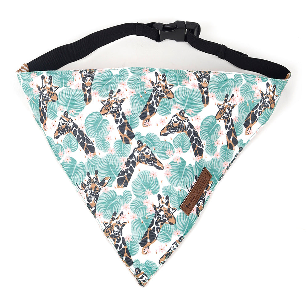 HUFT Jungle Collection Towering Grace Reversible Dog Bandana3