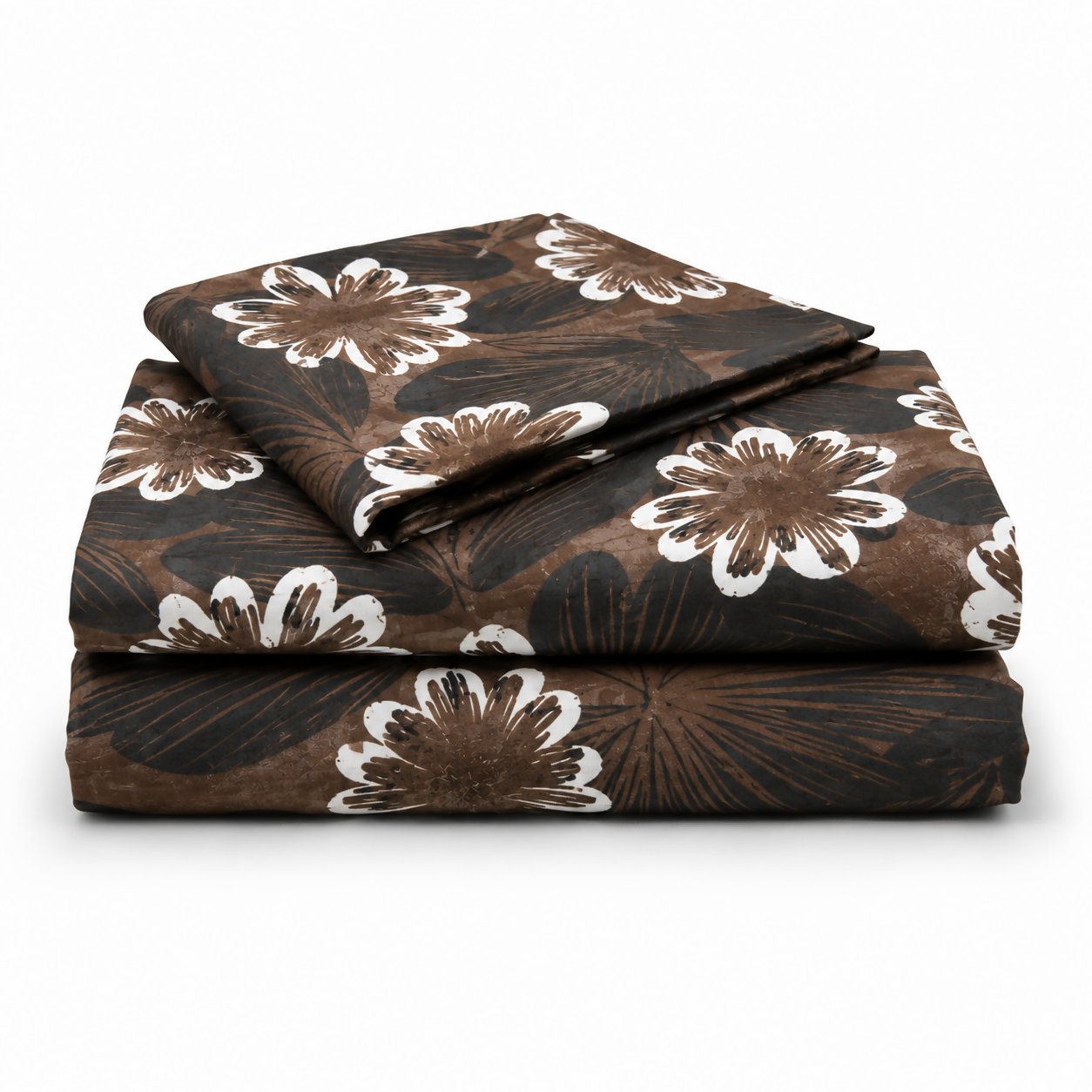 Royal Double Bedsheet Set with 2 Pillow Covers, Double Bed Bedsheet, 220 × 240 cm ( Brown)