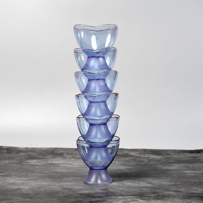 Plastic Dessert & Ice Cream Bowls Set – 6pcs