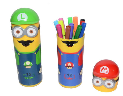 Minions Sketch Pen Set With Attractive Designed Case (Pack Of 12)6175_12pen_minions_sketch_box