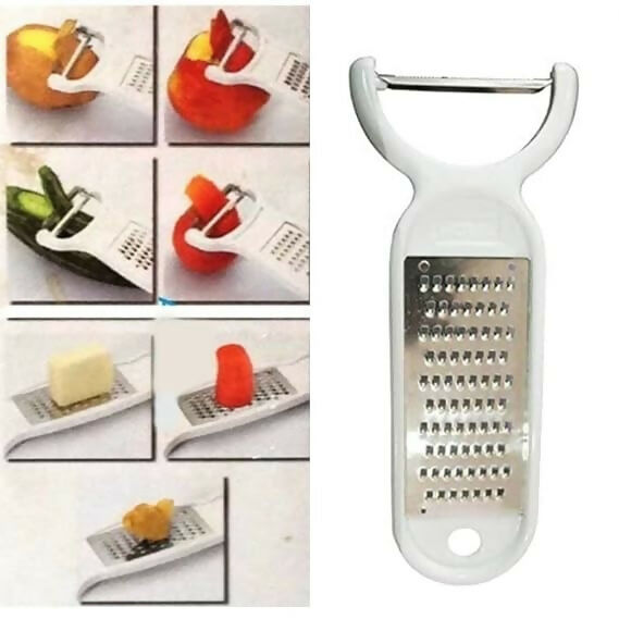Novex Magic Peeler with Stainless Steel Grater – 2-in-1 Kitchen Tool HalfPe - FW -TPT