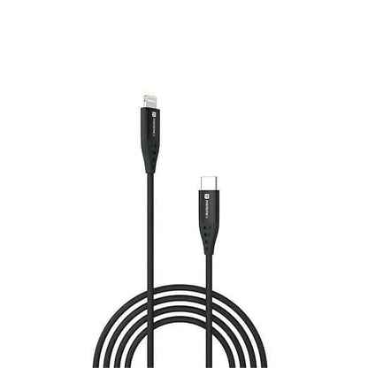 Portronics Konnect L1 20W Type C to 8 Pin Quick Charging Cable with Nylon Braided, Metal Heads, 1M Length - HalfPe