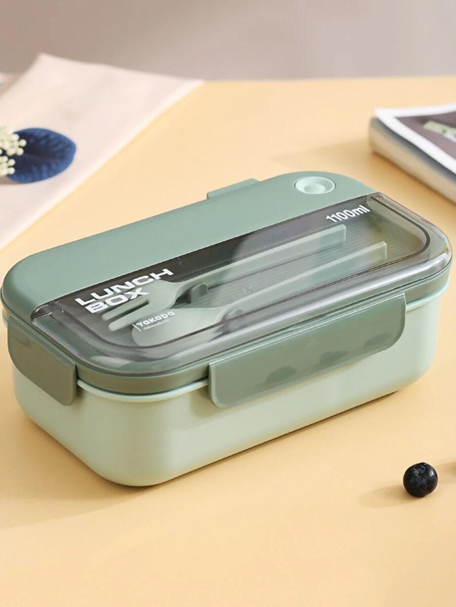 Wk-LB1-Lunch Box 1100 ML(Green) - HalfPe