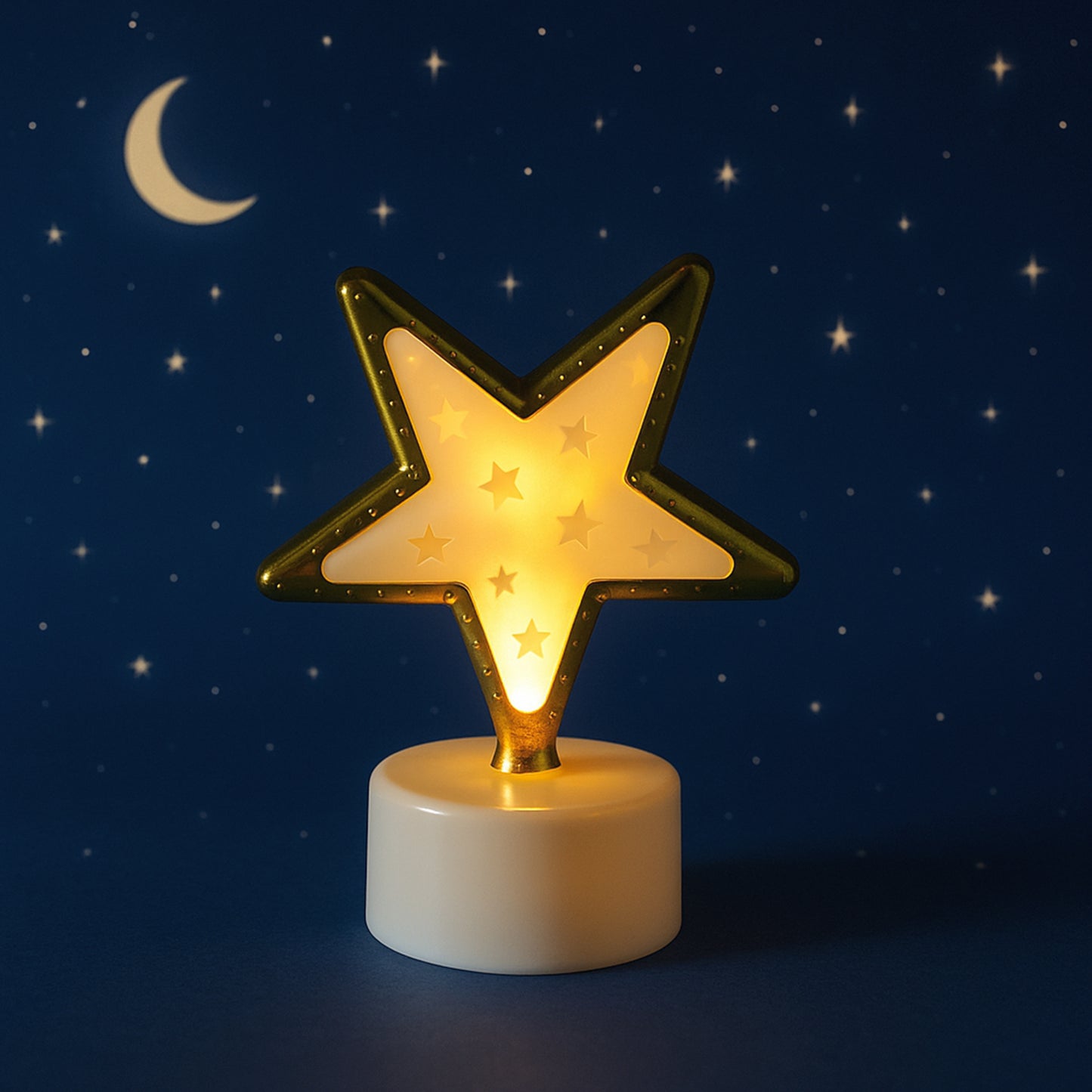 Decorative Star Shaped Flameless Led Candles Flickering Light for Home Décor& Festivals(4 Pc)