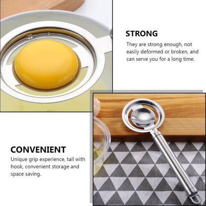 Kitchen Tools Egg Yolk White Separator Stainless Steel Egg White Separator Tools Eggs Yolk Filter Gadgets Kitchen Gadgets Separating Funnel Spoon Egg Divider Tools