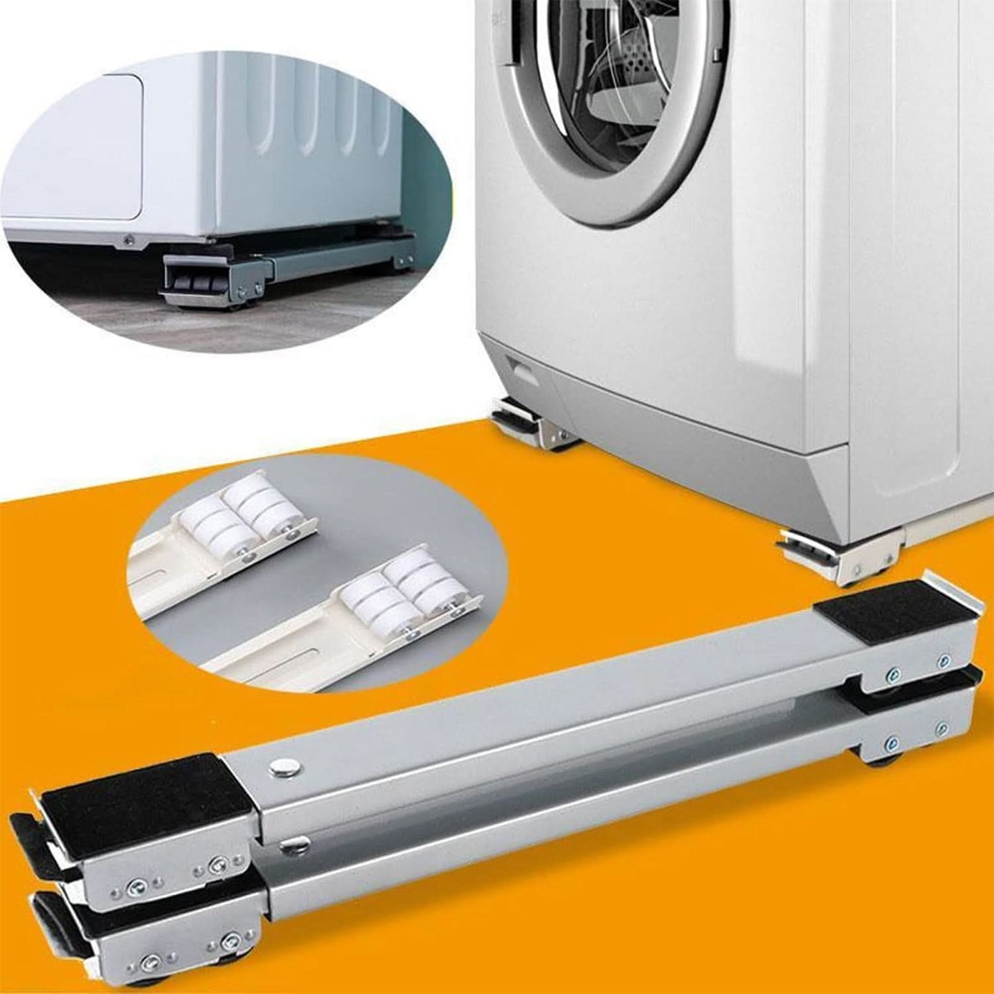 2 Pc Heavy-Duty Castor Wheels For Furniture Moving