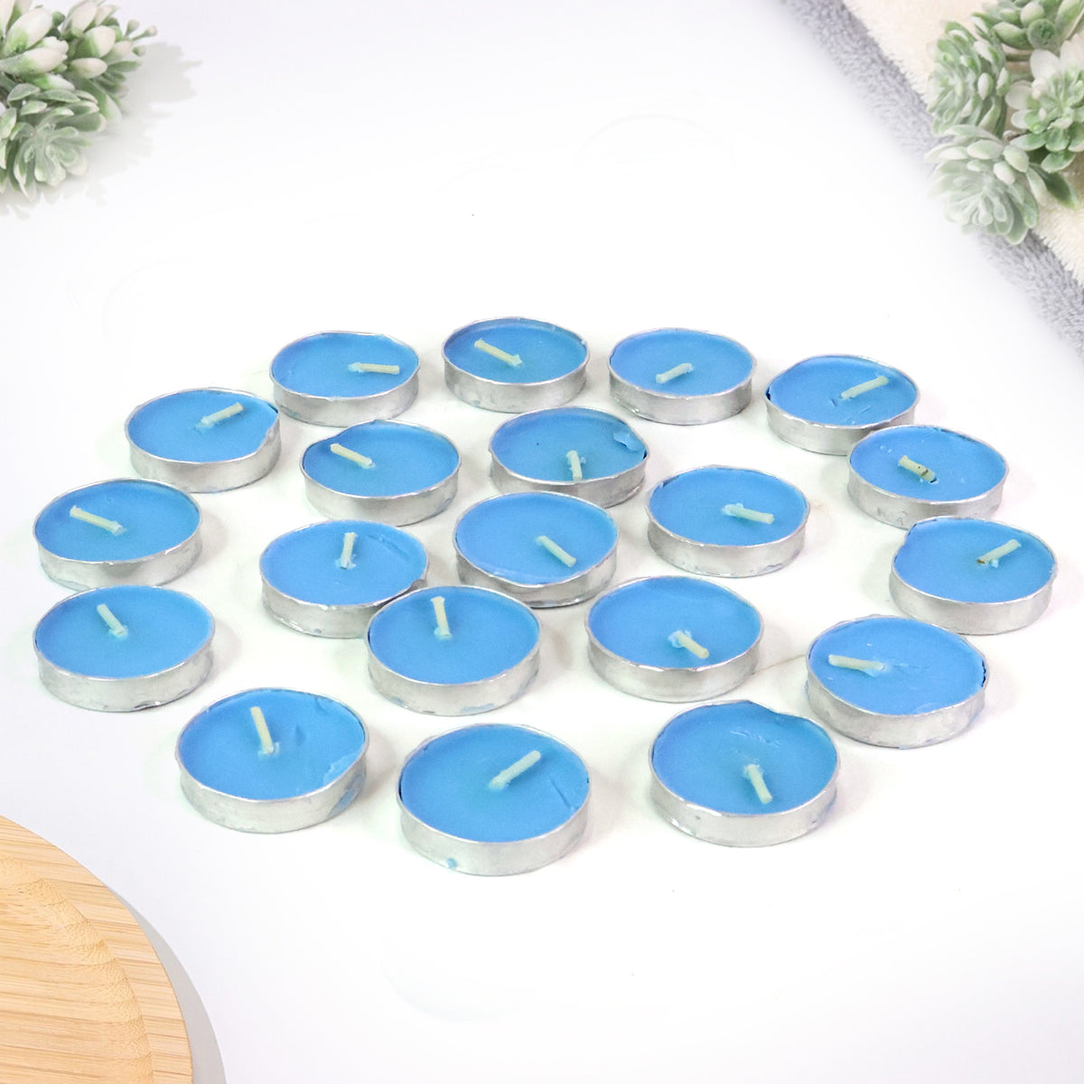 Multicolor Tea Light Candles Set – Pack of 20 – Vibrant Colors for Home Decor, Festivals, and Special Occasions