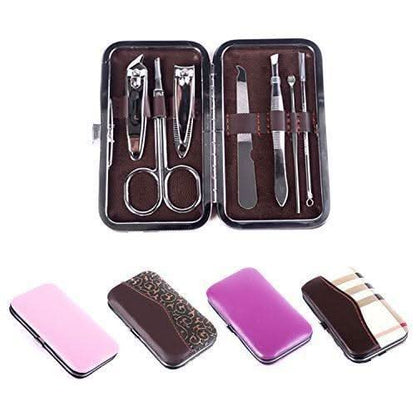7-in-1 Stainless Steel Manicure Set – Professional Grooming Kit for Nails & Skin Care
