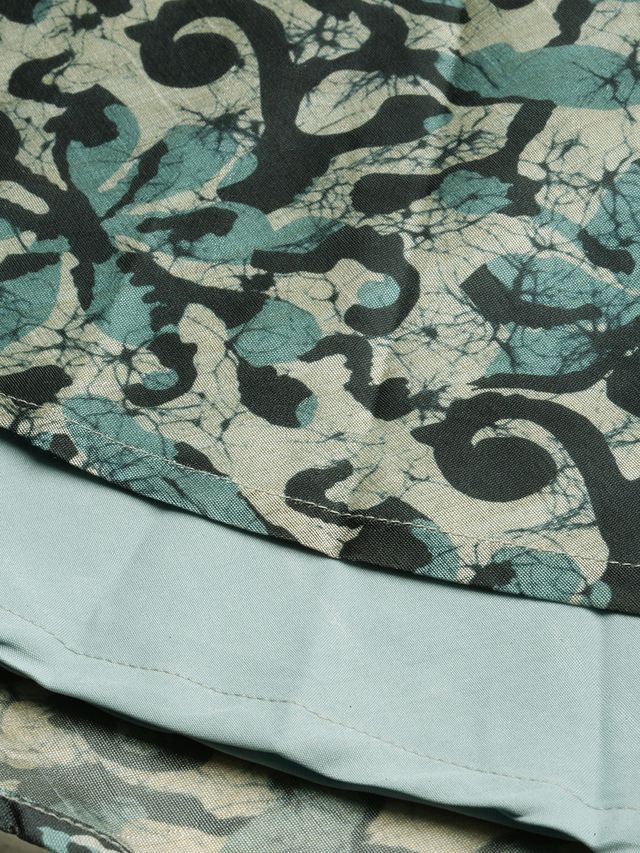 Bollywood Vogue Ready To Wear Sage Green Digital Printed Maxi Dress