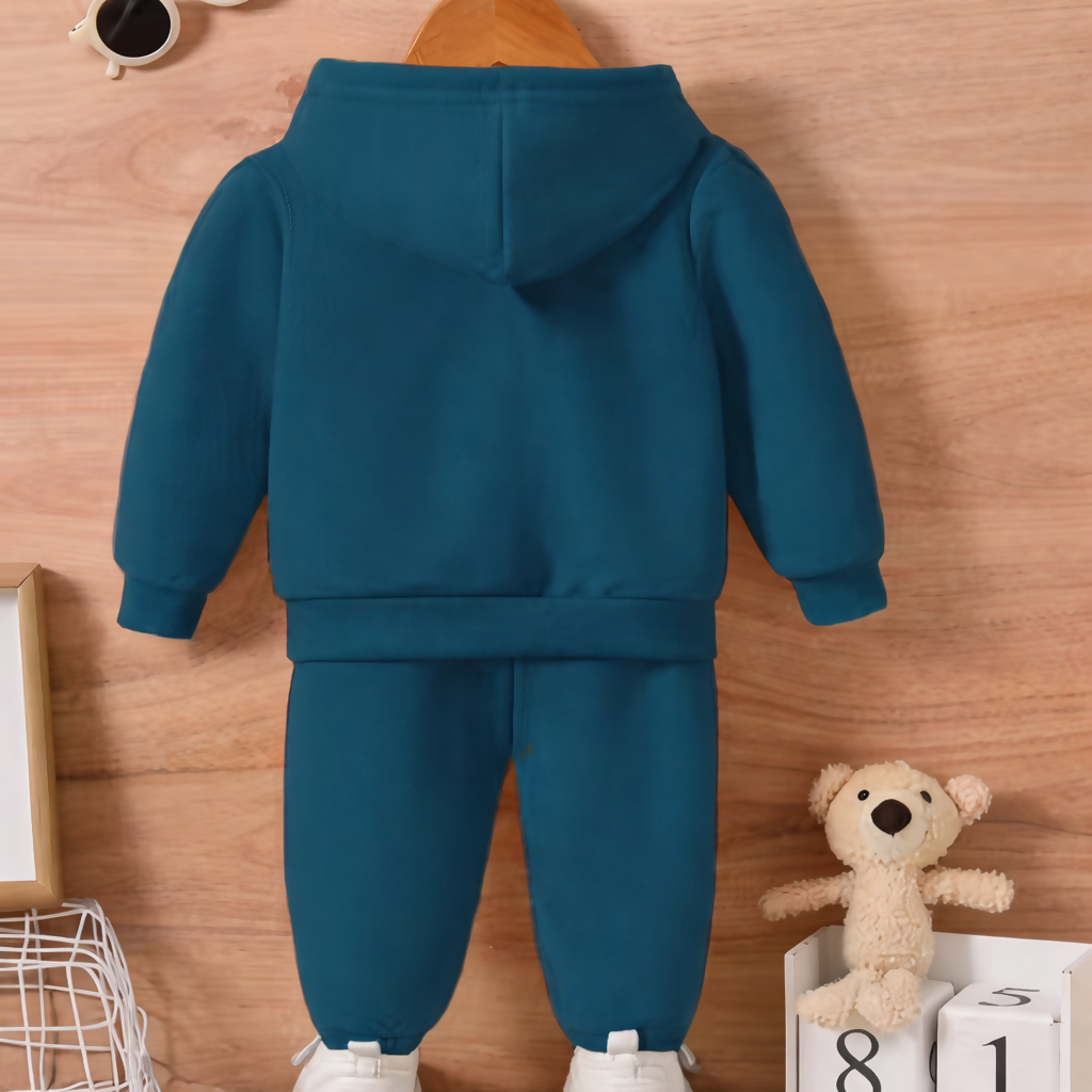 Kids Printed Hoodie & Joggers Combo Luck Fashion